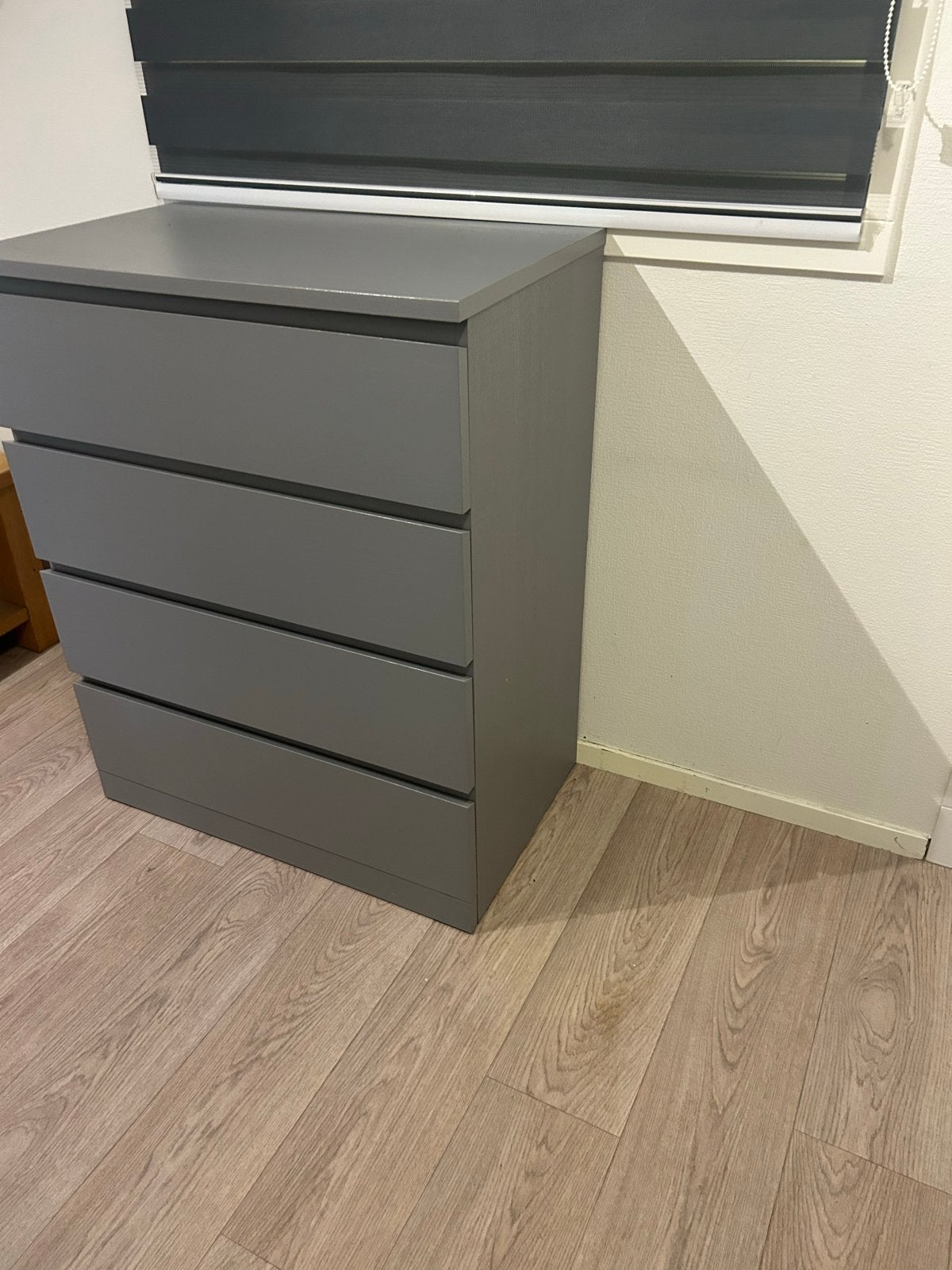 Ikea ladekast met 4 lades - Grijs, Ophalen, Gebruikt, 100 tot 150 cm, 50 tot 100 cm
