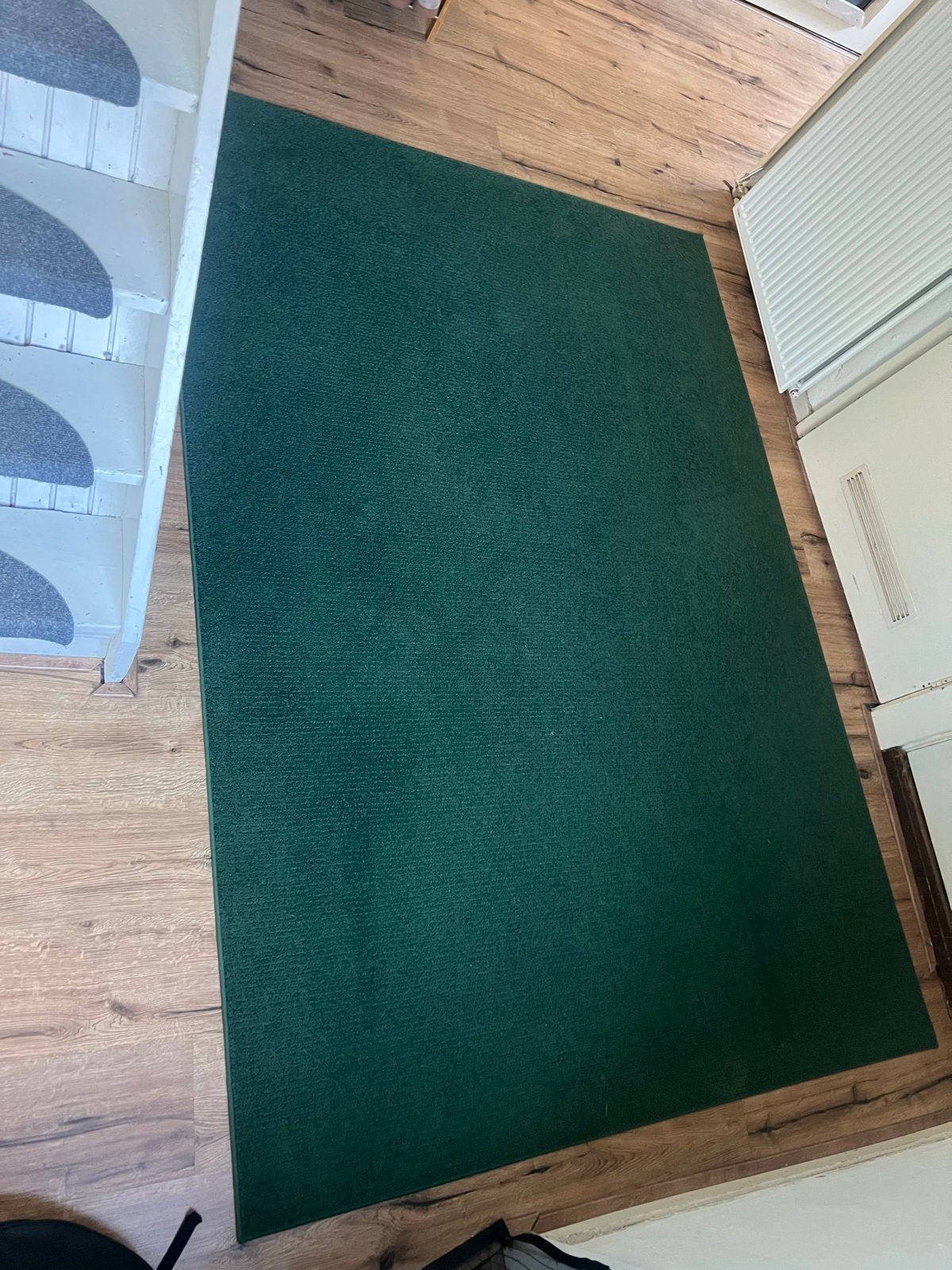 Groen vloerkleed 170x240 cm, Huis en Inrichting, Ophalen, Gebruikt, 150 tot 200 cm, 200 cm of meer