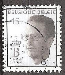 Belgie 5, koning Boudewijn, Postzegels en Munten, Verzenden, Gestempeld