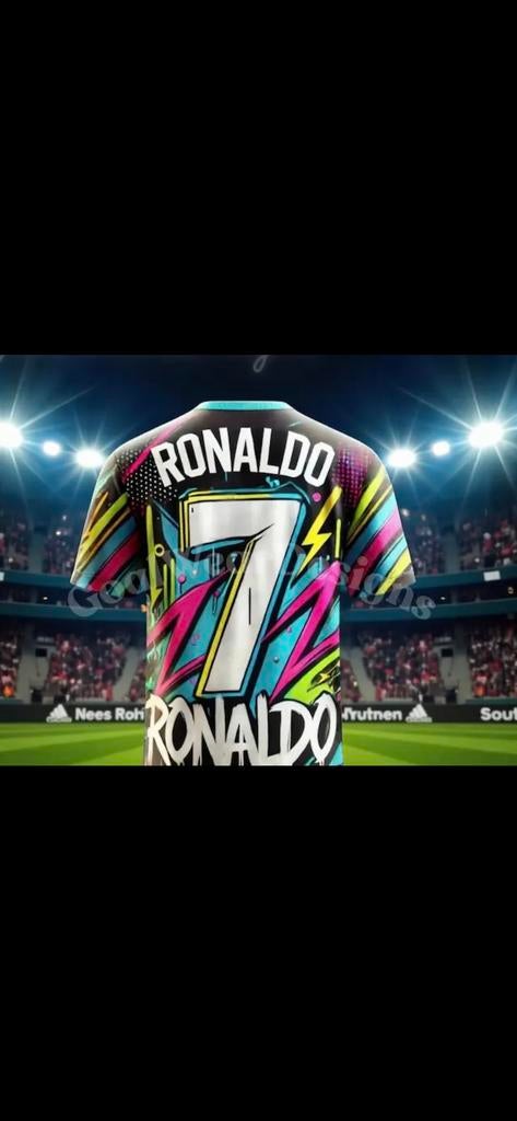 Ronaldo #7 Voetbalshirt - Uniek Design, Maat L, Ophalen of Verzenden, Nieuw, Shirt