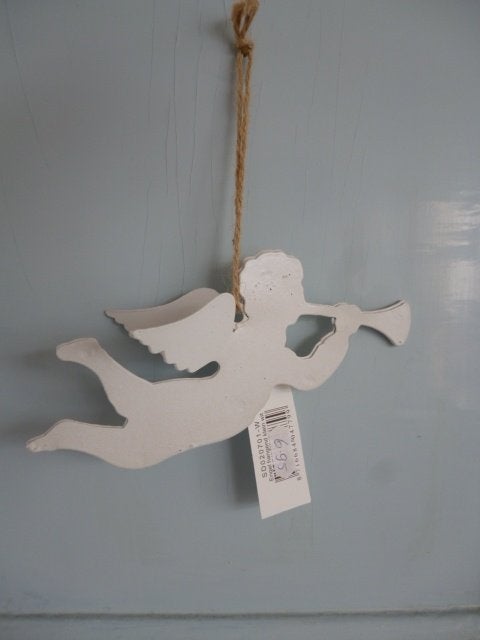 Kersthanger engel wit metaal, Diversen, Kerst, Nieuw, Ophalen of Verzenden