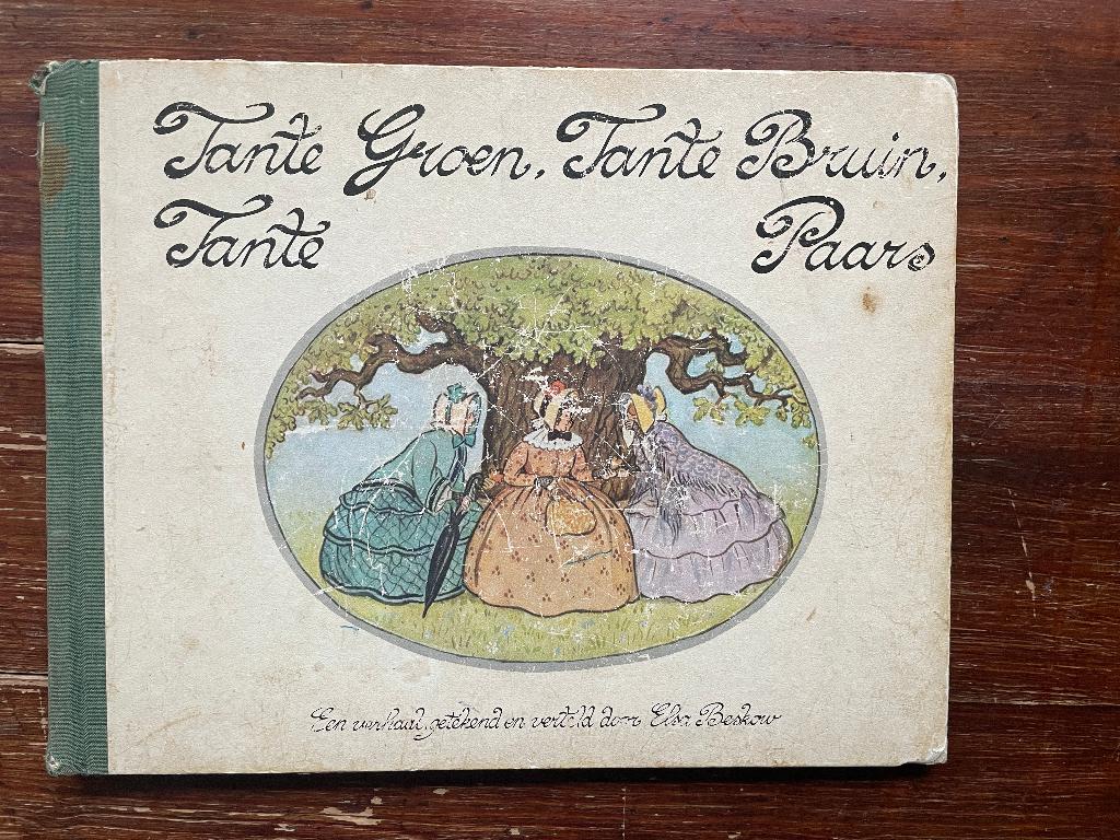 Elsa Beskow Tante Groen, Tante Bruin, Tante Paars 1977, Boeken, Prentenboeken en Plaatjesalbums, Ophalen of Verzenden, Gelezen