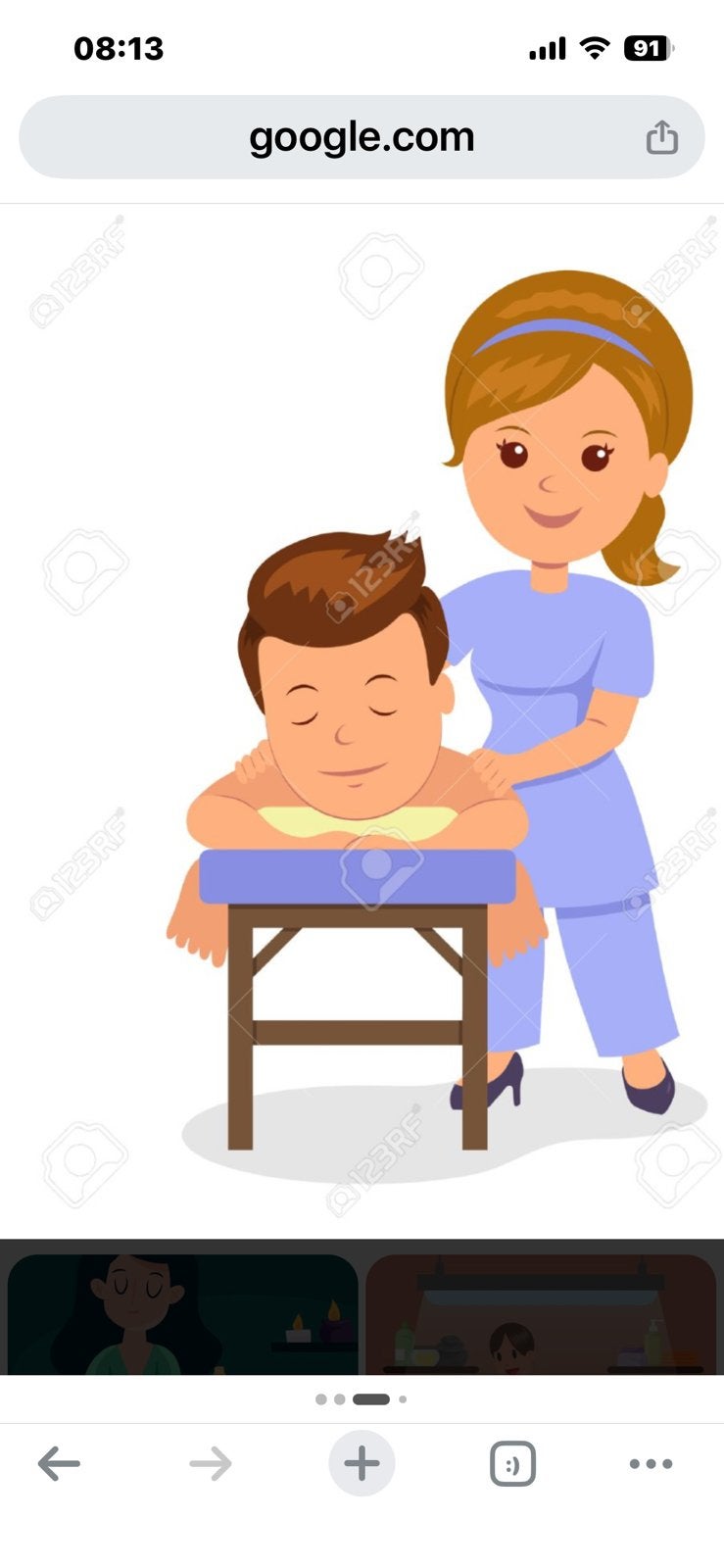 Masseuse gezocht, Ontspanningsmassage