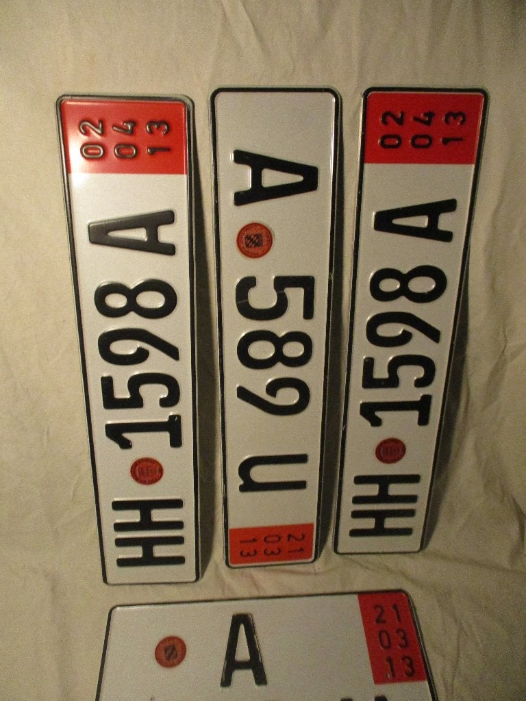 4x auto nummer platen Duitsland, Ophalen of Verzenden, Auto's