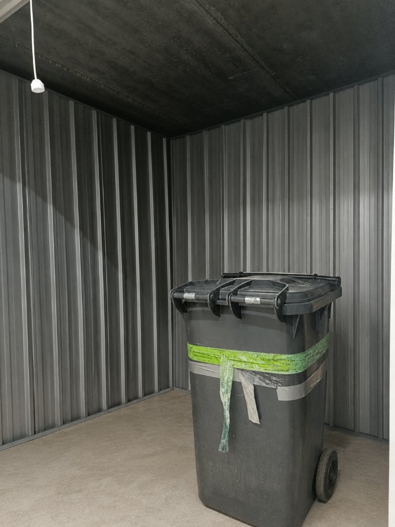 Grijze afvalcontainer (kliko) 240 lt, Ophalen, Kunststof, Gebruikt, 40 liter of meer