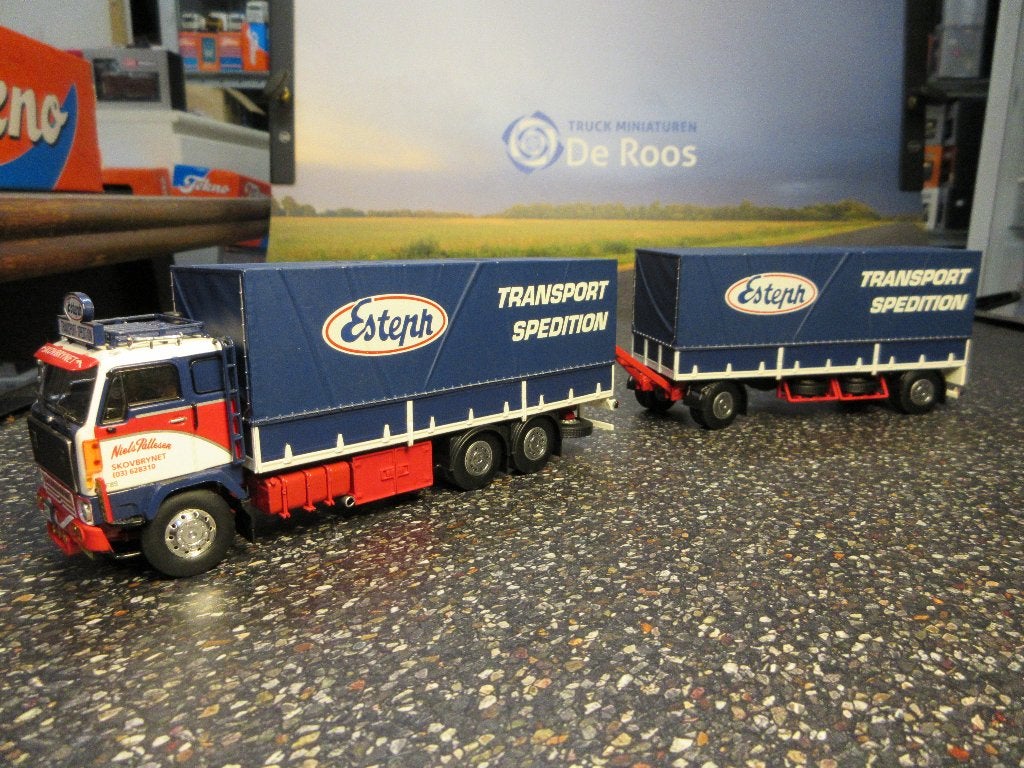 Tekno Volvo F89 combi Niels Pallesen met certificaat, Ophalen of Verzenden, Nieuw, Bus of Vrachtwagen, Tekno