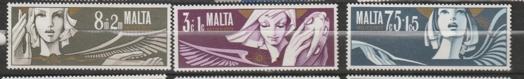 TSS Kavel 340091 Malta   pf minr 454-456, Ophalen, Malta, Postfris