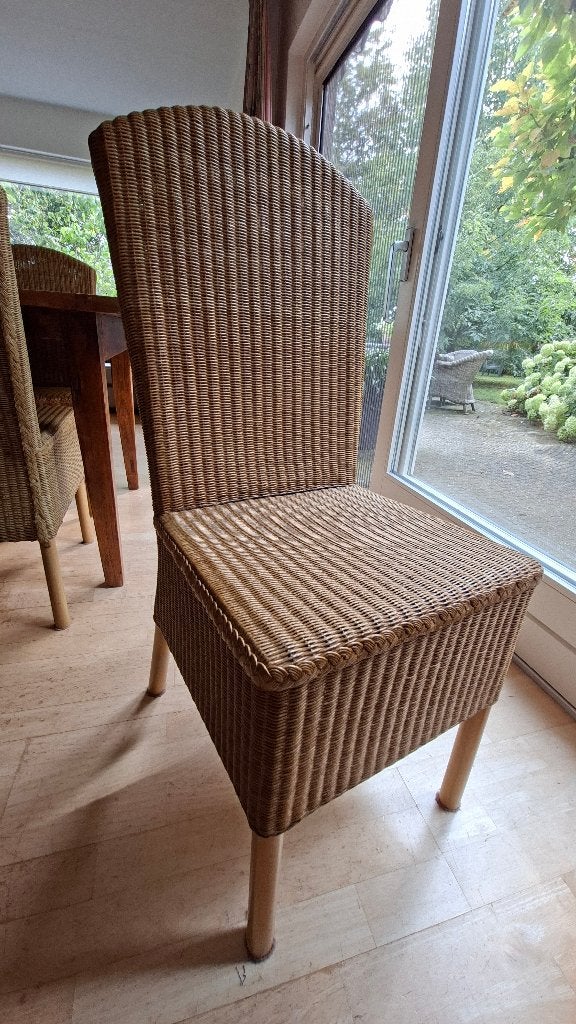 Set 6 originele Lloyd Loom Stoelen, Ophalen, Gebruikt, Bruin, Lloyd Loom