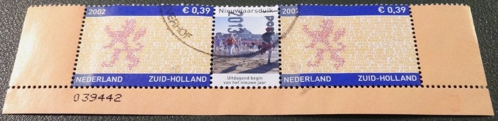Provincie Zuid-Holland - uit V2071 - 2002 - Duik - PNe01-12, Postzegels en Munten, Verzenden, Na 1940, Gestempeld