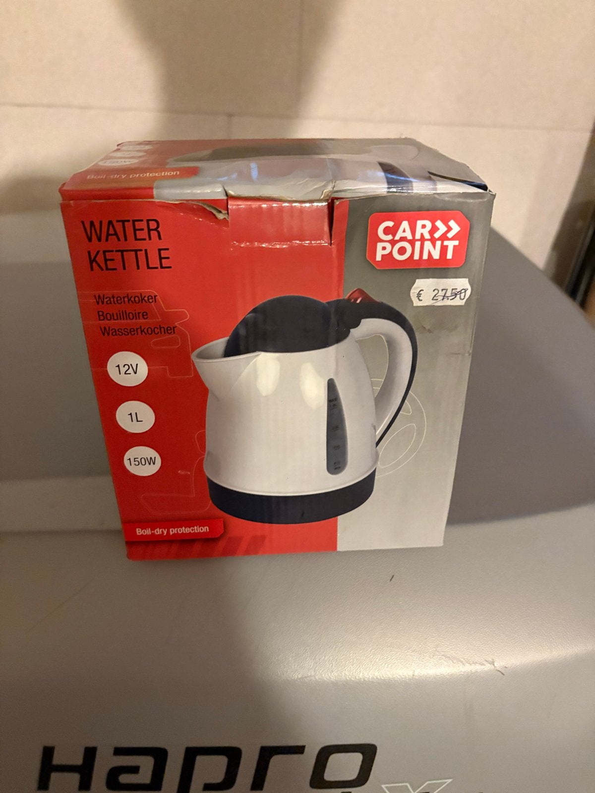 Waterkoker 12V 1L 150W met droogkookbeveiliging, Witgoed en Apparatuur, Waterkokers, 1 tot 2 liter, Ophalen, Nieuw