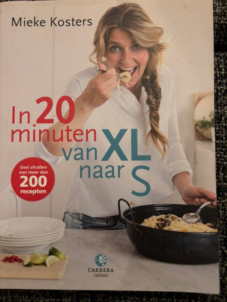 Van XL naar S in 20 minuten door Mieke Kosters ( zie foto's), Ophalen of Verzenden, Zo goed als nieuw, Dieet en Voeding, Mieke Kosters