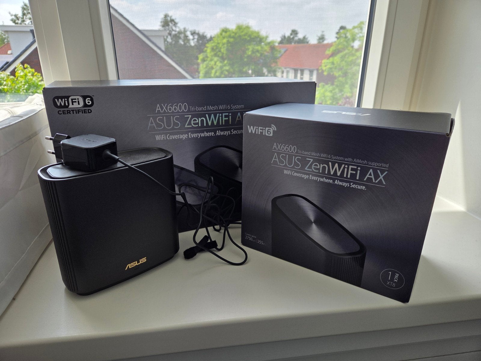Asus Zenwifi XT8 (AX6600) mesh router set (3 stuks), Ophalen of Verzenden, Zo goed als nieuw, Asus