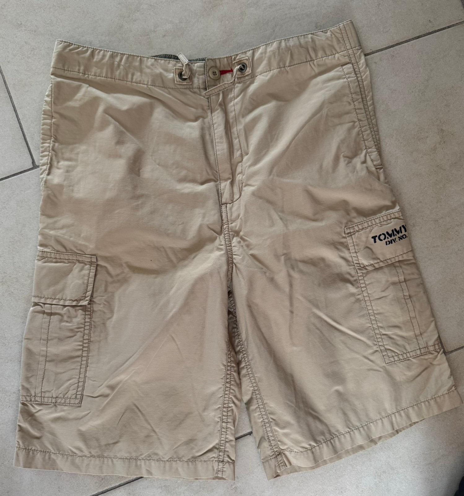 Tommy Hilfiger korte broek bermuda mt L 164 short beige, Kinderen en Baby's, Broek, Gebruikt, Ophalen of Verzenden, Tommy Hilfiger