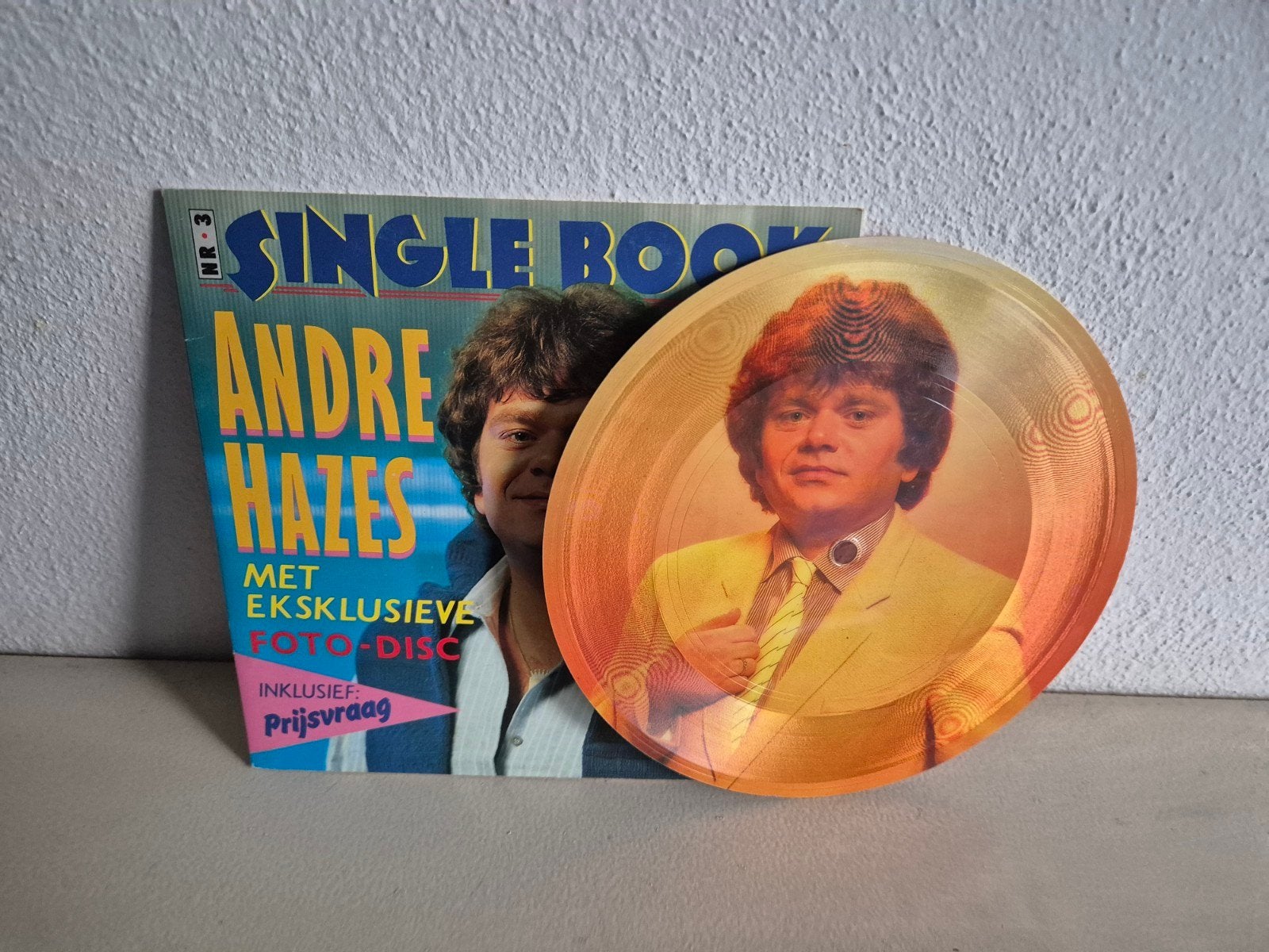 André Hazes Single Book Nr. 3 met Exclusieve Foto-Disc, 7 inch, Picture disc, Ophalen of Verzenden, Nieuw in verpakking