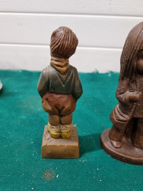 Sculptuur vintage meisje, Verzamelen, Beelden en Beeldjes, Ophalen of Verzenden