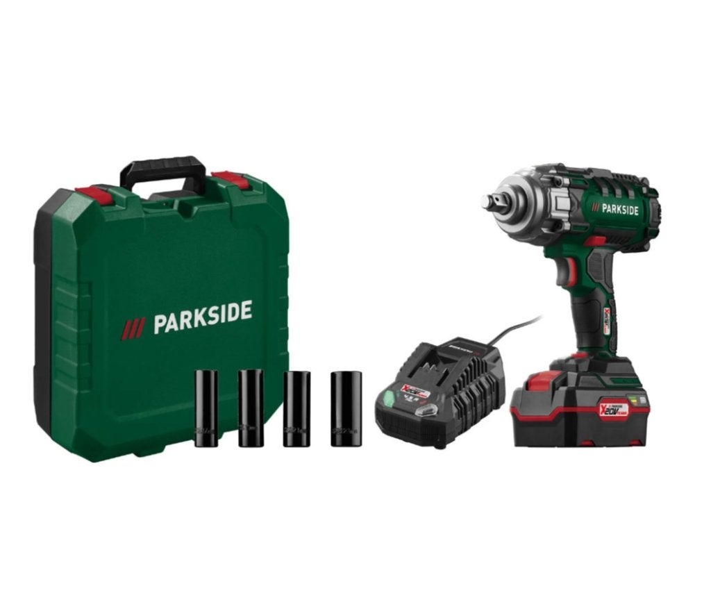 Slagmoersleutel 20V 4Ah Parkside, nieuw in koffer 400Nm., Ophalen of Verzenden, Nieuw, Overige typen