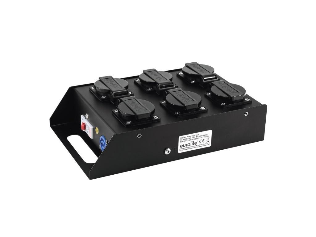 EUROLITE SAB-61 Power Split Box, Muziek en Instrumenten, Licht en Laser, Nieuw, Licht, Geluidgestuurd, Kleur, Stroboscoopeffect