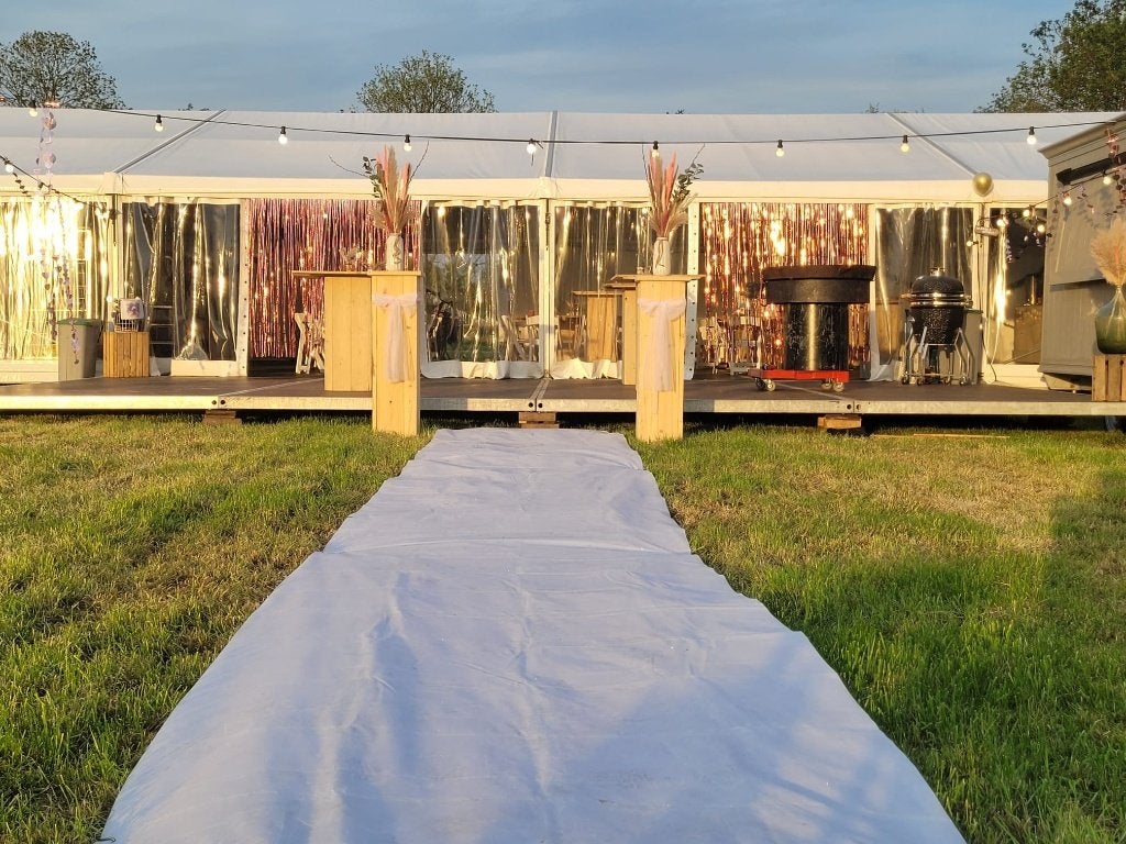 Trouwboog, pilaren en tafels te koop!, Huis en Inrichting, Woonaccessoires | Zuilen en Pilaren, Ophalen, Zo goed als nieuw