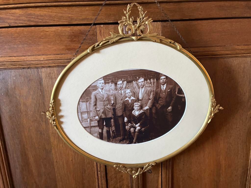 Mooie ovale kperen lijst, Ophalen of Verzenden, Ovaal, Minder dan 50 cm