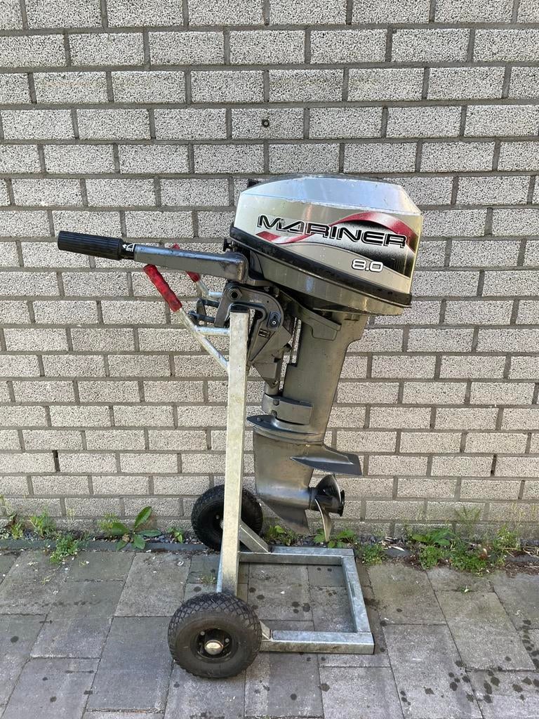 8pk 2takt mariner mercury, Ophalen, 5 tot 10 pk, Zo goed als nieuw, Buitenboordmotor
