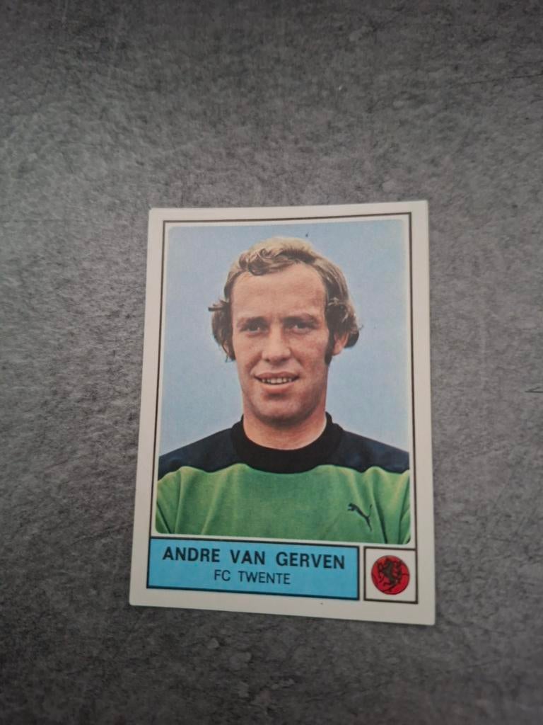 Panini sticker Voetbal 78. Andre van Gerven FC Twente., Verzenden, Zo goed als nieuw, Sticker