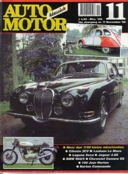AMK 11 1998 : Chevrolet Camaro SS - Citroen 2CV - Jaguar MK2, Ophalen of Verzenden, Gelezen, Algemeen