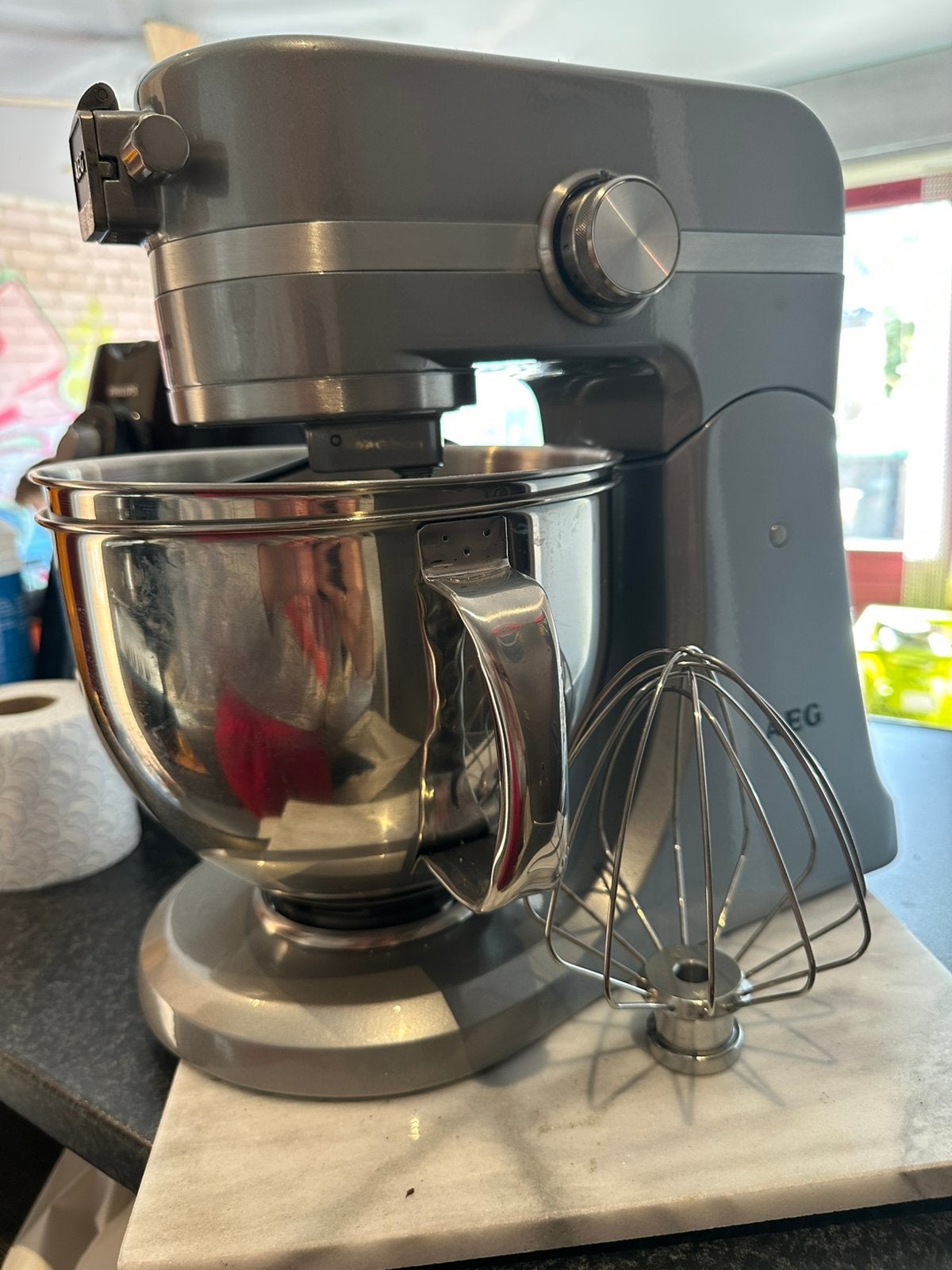 AEG Ultramix keukenmachine met RVS mengkom en garde, Ophalen of Verzenden, Gebruikt