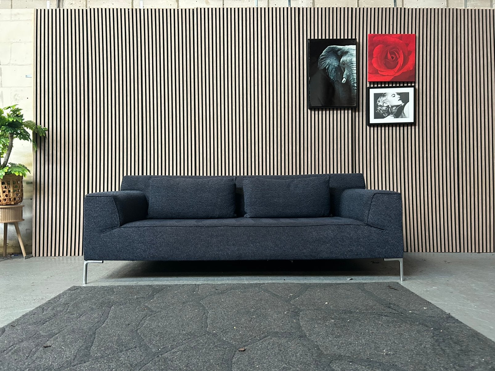 GRATIS LEVERING DESIGN ON STOCK BLOQ 3 ZIT 230X110 GEREINIGD, Huis en Inrichting, Design on Stock Bloq Blauw, Ophalen of Verzenden
