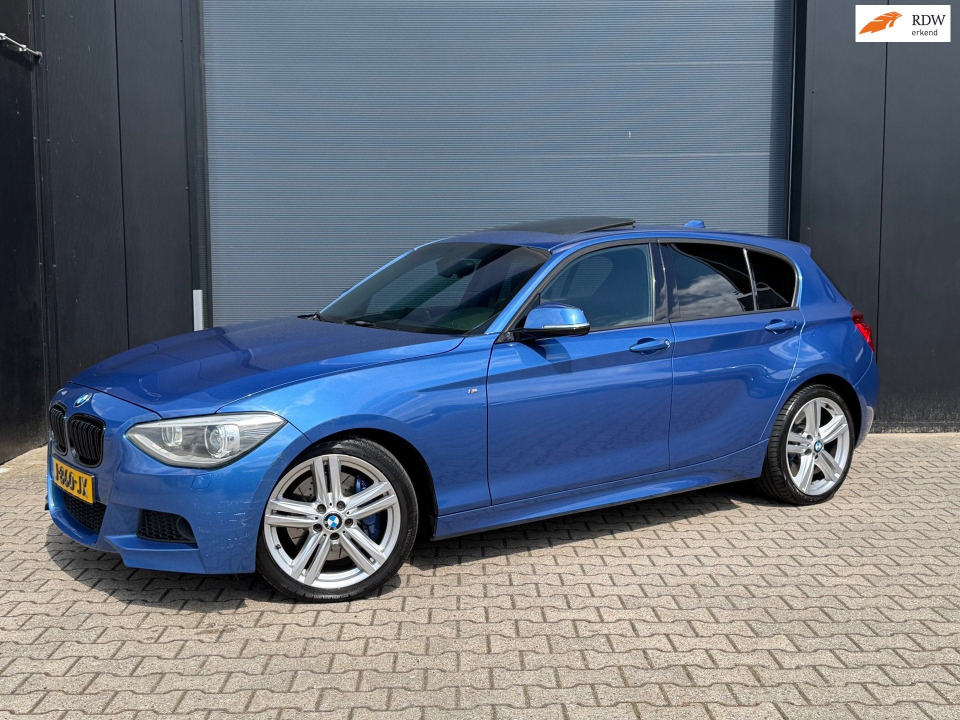 BMW 1-serie 125d Automaat, M-sport Bomvol, Auto's, Euro 5, 4 cilinders, Blauw, Alcantara