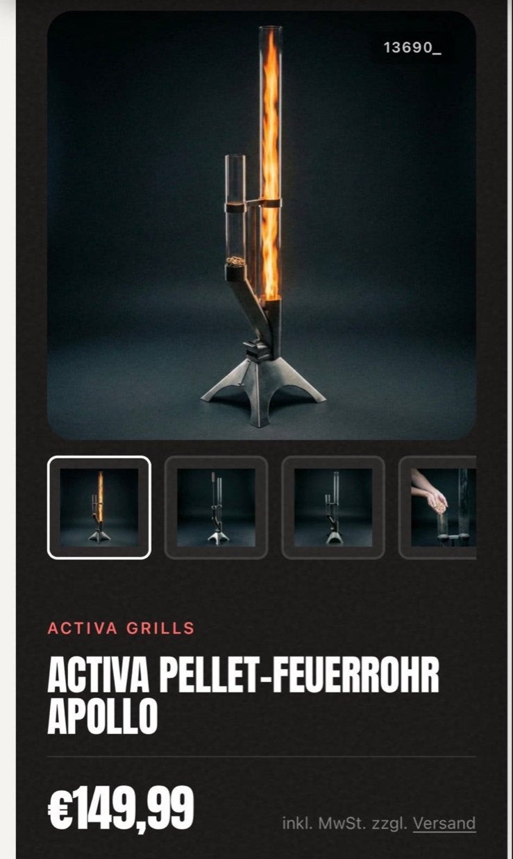 Activa Pellet-Vuurkorf Apollo - Sfeervolle Terrasverwarmer, Tuin en Terras, Vuurkorven, Ophalen of Verzenden, Nieuw, Vuurkorf