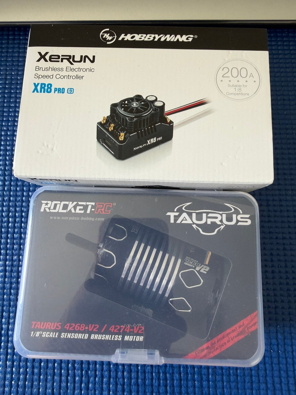 Hobbywing XeRun XR8 Pro G3 ESC & Rocket-RC Taurus 1900kv, Hobby en Vrije tijd, Ophalen, Nieuw, Onderdeel