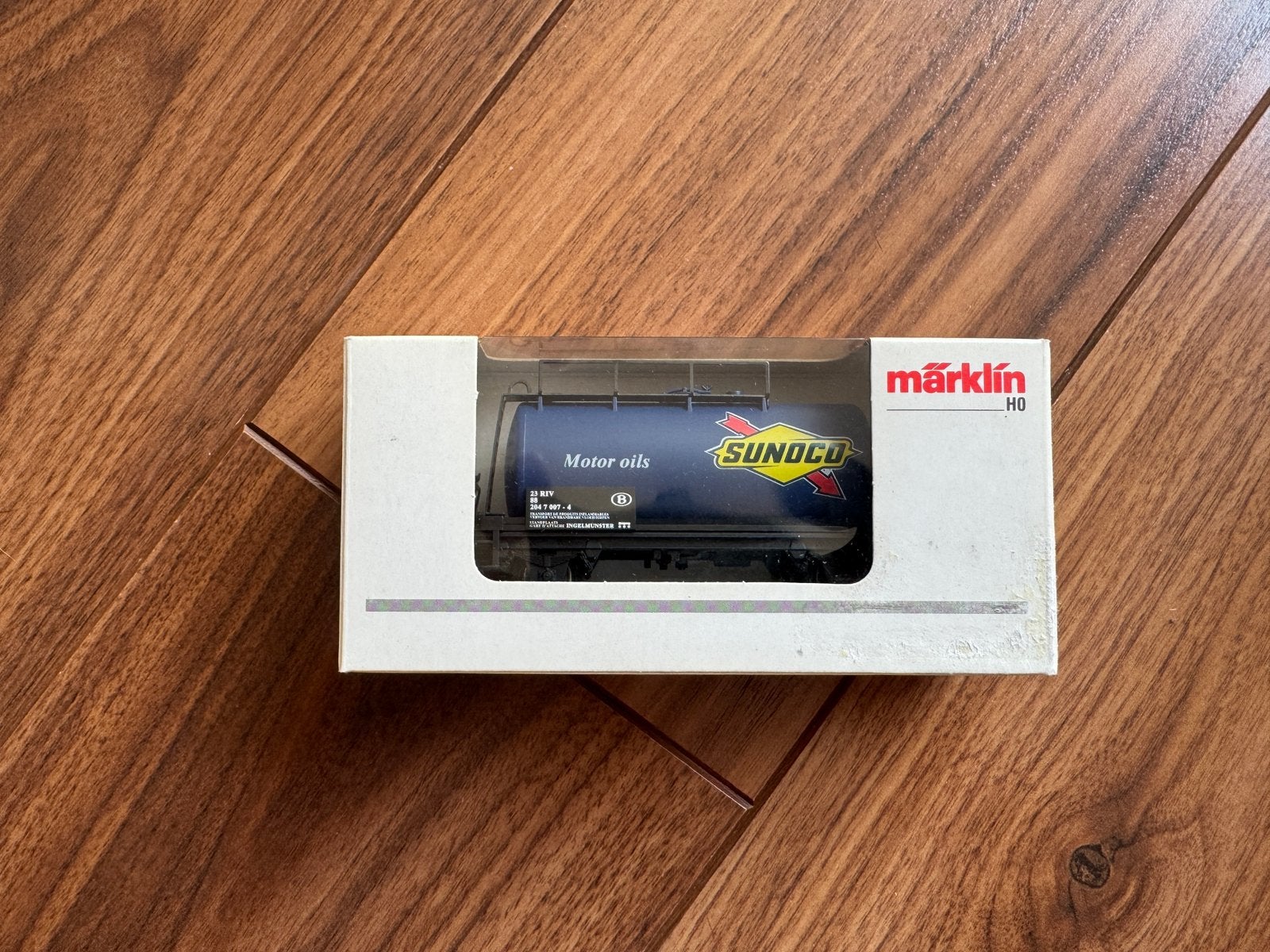 🚂 Marklin 4441.811 Sunoco Oil van de NMBS, Wisselstroom, Wagon, Ophalen of Verzenden, Zo goed als nieuw