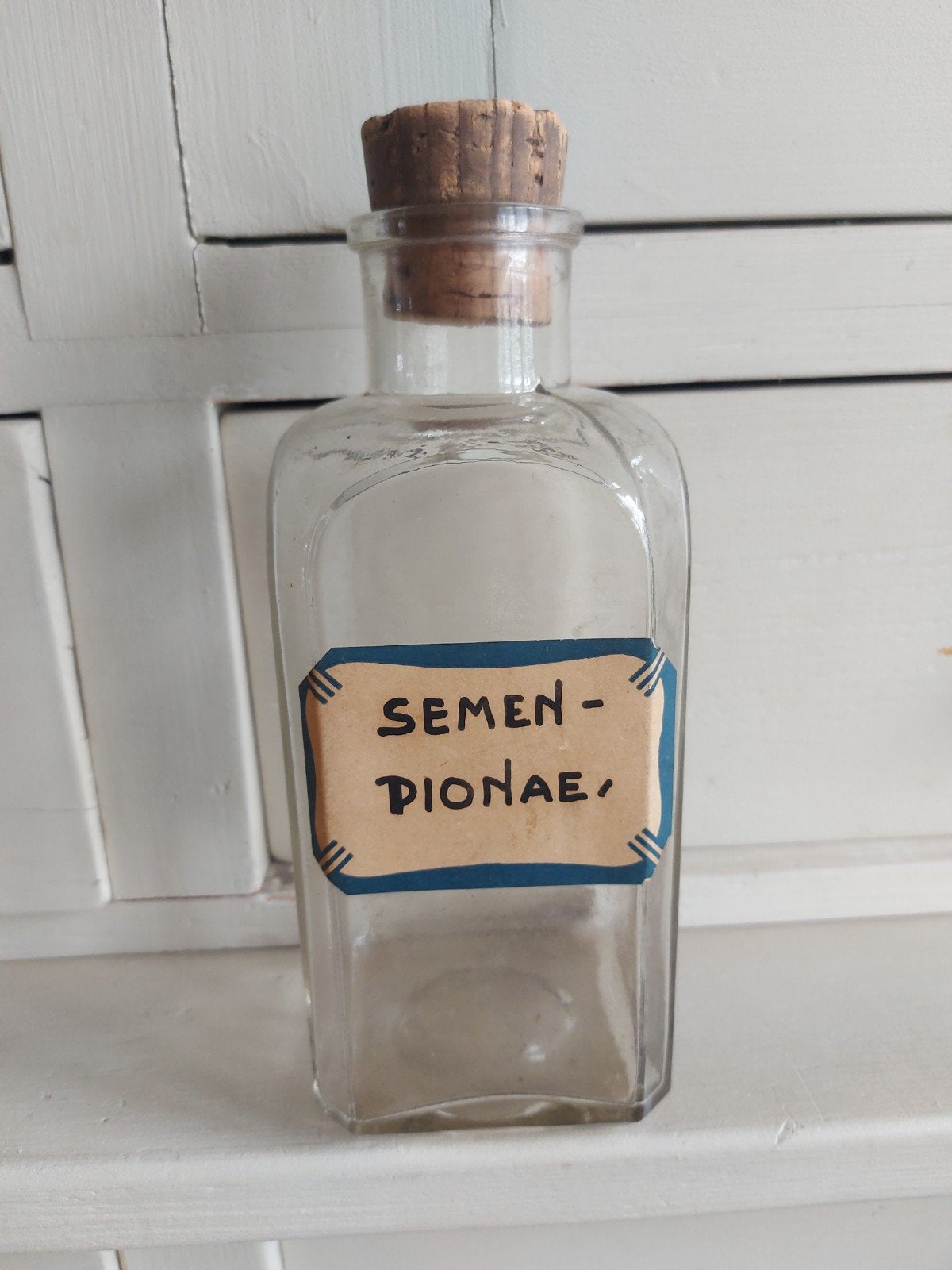 Apothekers fles met kurk, Ophalen of Verzenden