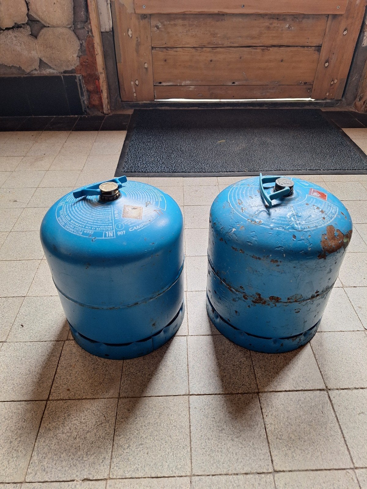 Campinggaz fles 907, Ophalen, Gebruikt