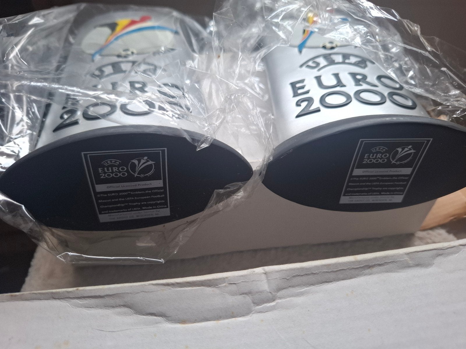 UEFA Euro 2000 Mini Trofeeën - Nieuw in verpakking, Ophalen of Verzenden, Nieuw, Overige sporten, Beeldje of Poppetje