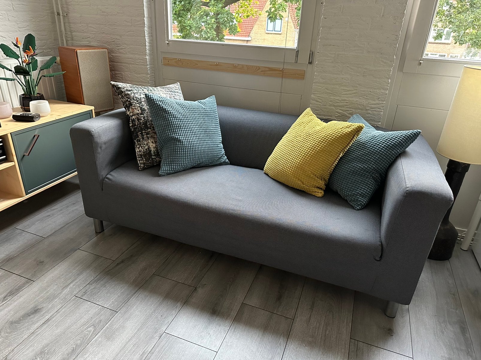 Gratis IKEA Klippan bank, Huis en Inrichting, Ophalen, Gebruikt, 150 tot 200 cm, Tweepersoons