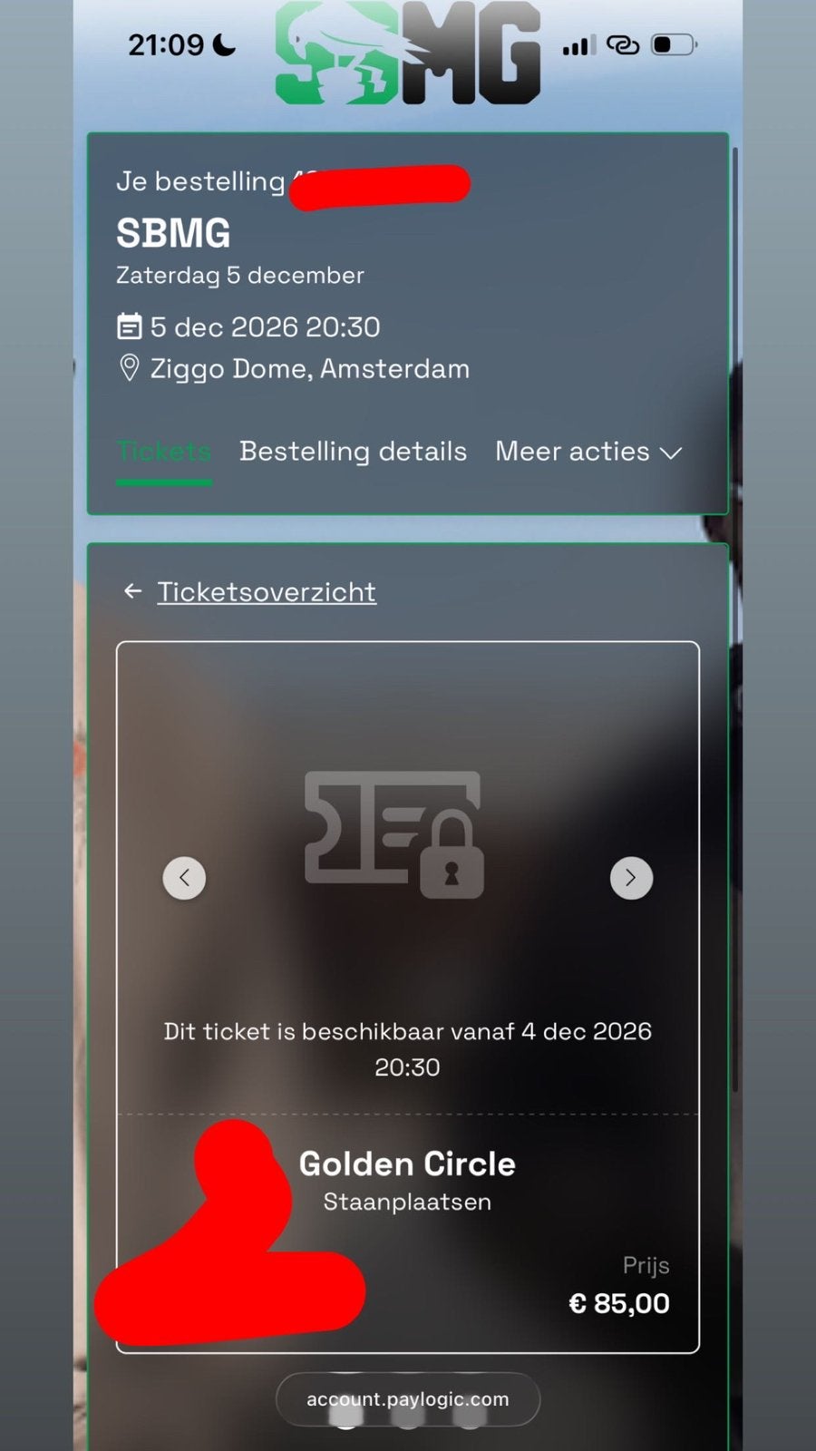 SBMG KAARTJES 3X GOLDEN CIRCLE, Drie personen of meer