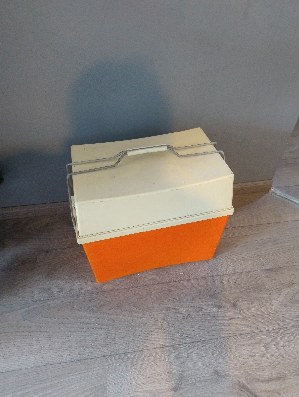 Vintage Curver Koelbox - Oranje/Wit, Ophalen