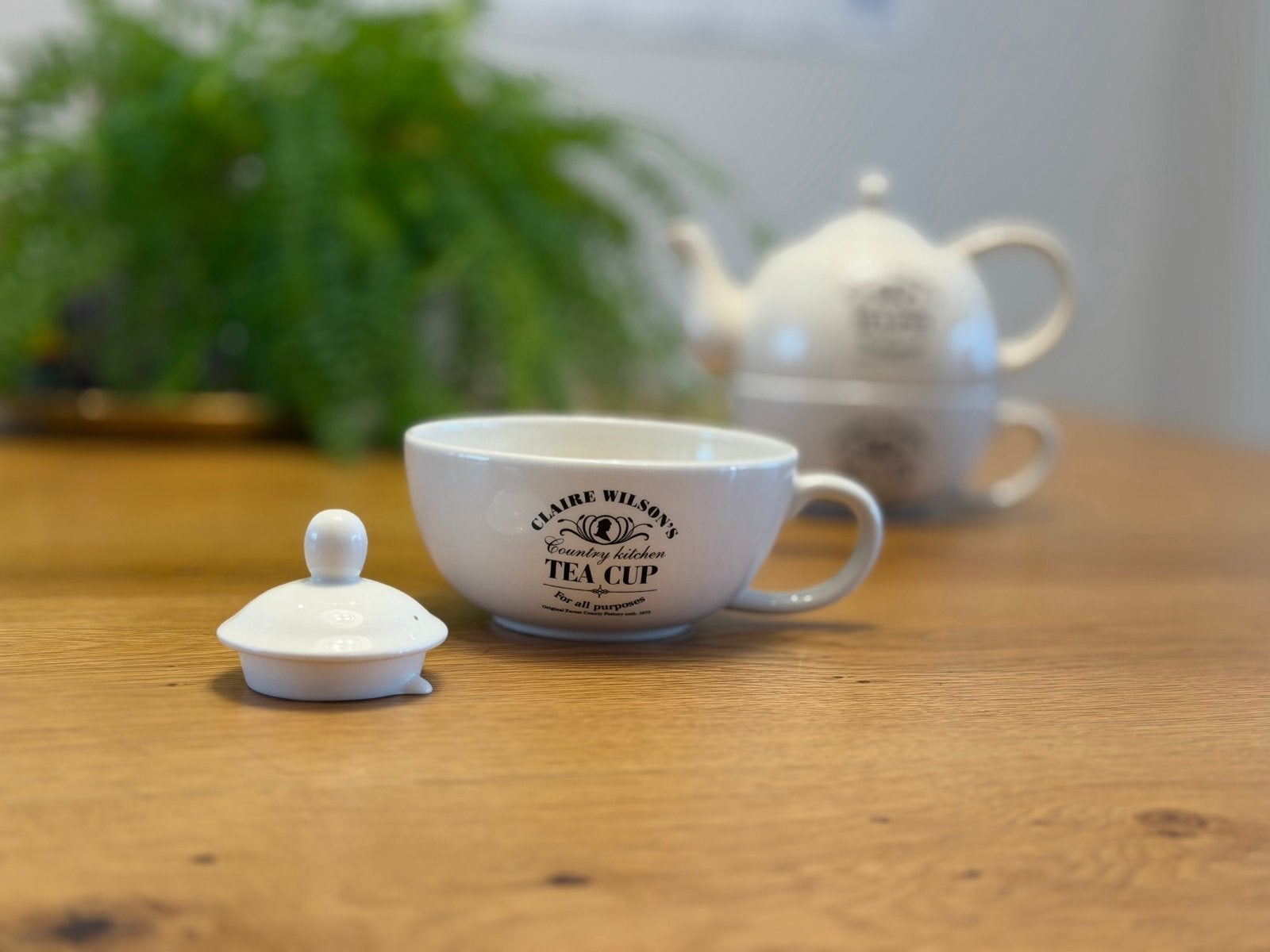Claire Wilson’s Country Kitchen – Tea Cup + deksel, Huis en Inrichting, Keuken | Servies, Overige merken, Keramiek, Landelijk/Boerenbont