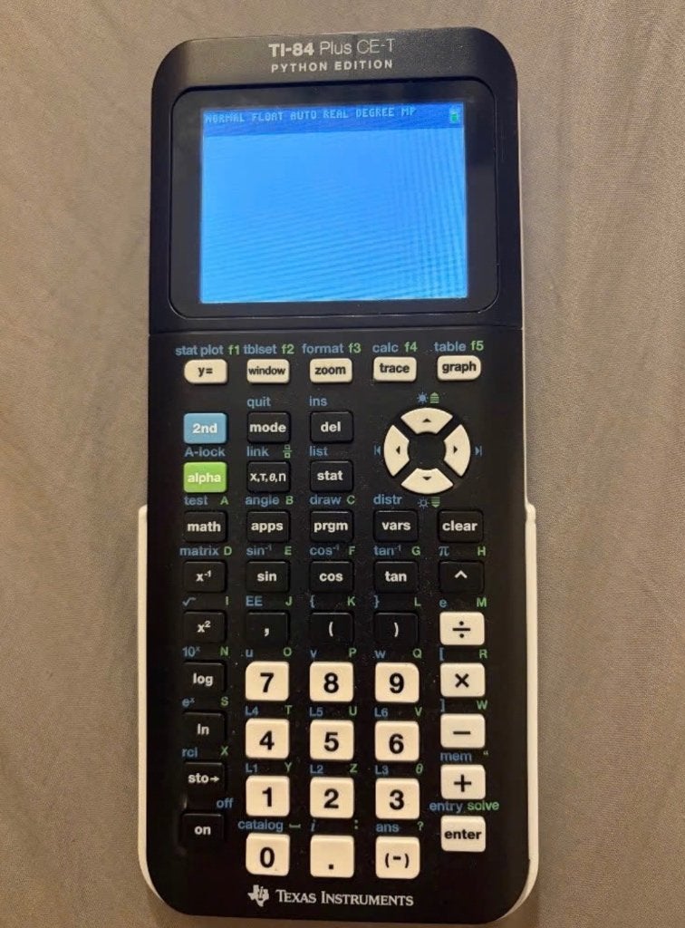 TEXAS INSTRUMENTS TI-84 PLUS CE-T Python Edition Zwart, Ophalen, Grafische rekenmachine, Zo goed als nieuw