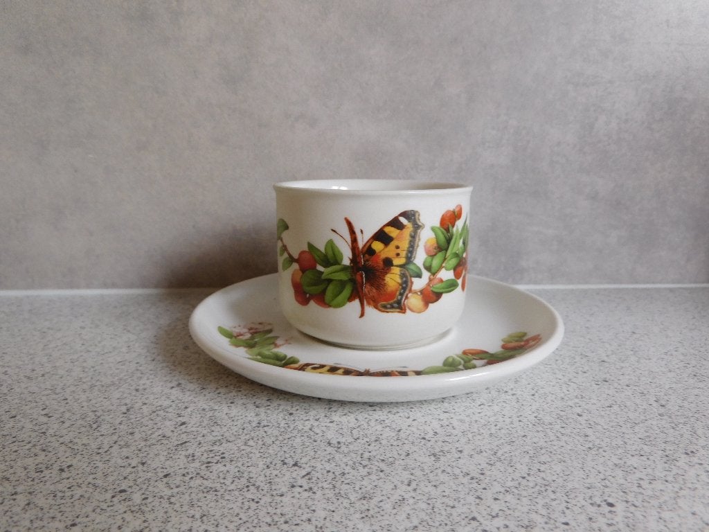 Kop en schotel  Bosvruchten Wedgwood Marjolein Bastin, Landelijk/Boerenbont, Ophalen of Verzenden, Zo goed als nieuw, Kop(pen) en/of Schotel(s)