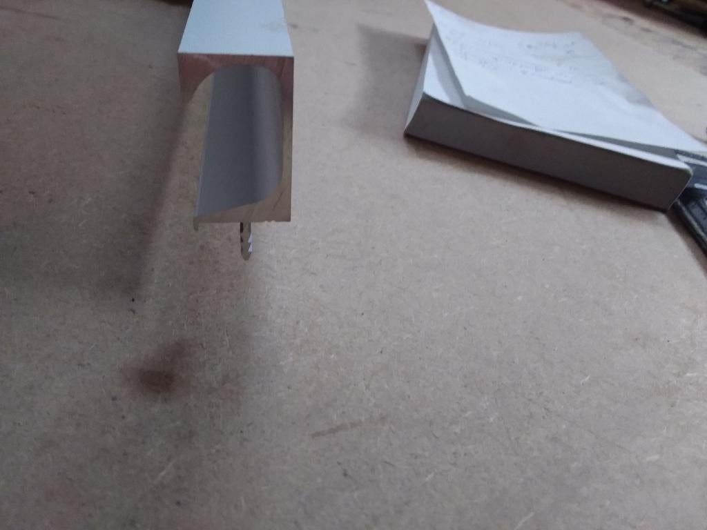 Häfele greepprofiel, geanodiseerd aluminium. Klassiek model, Doe-het-zelf en Verbouw, Ophalen, Nieuw, Aluminium