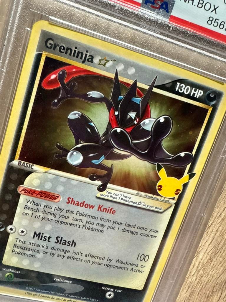 PSA 10 | Greninja Gold Star | SWSH144 | Celebrations, Ophalen of Verzenden, Zo goed als nieuw