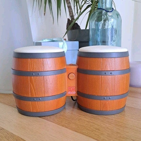 Nintendo Gamecube Donkey kong Bongos, Ophalen of Verzenden, Zo goed als nieuw, Overige kleuren, Met 1 controller