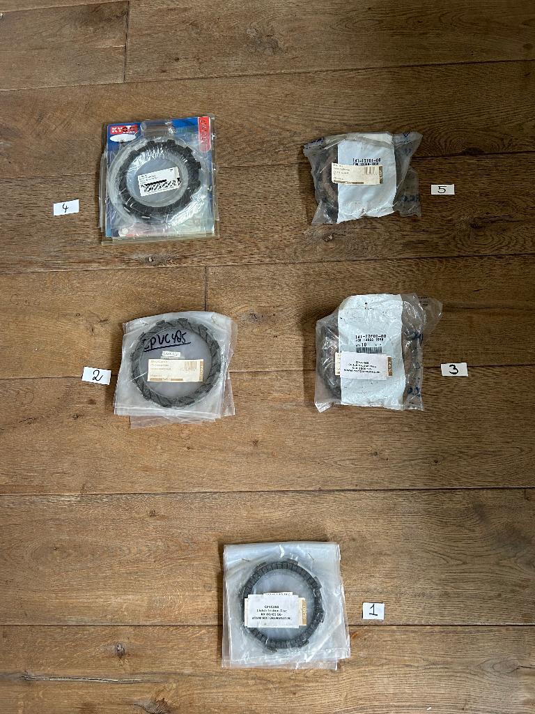 Koppelingsplaten (gevoerd) KX / KLX / KDX / KXF / RMZ, Ophalen of Verzenden