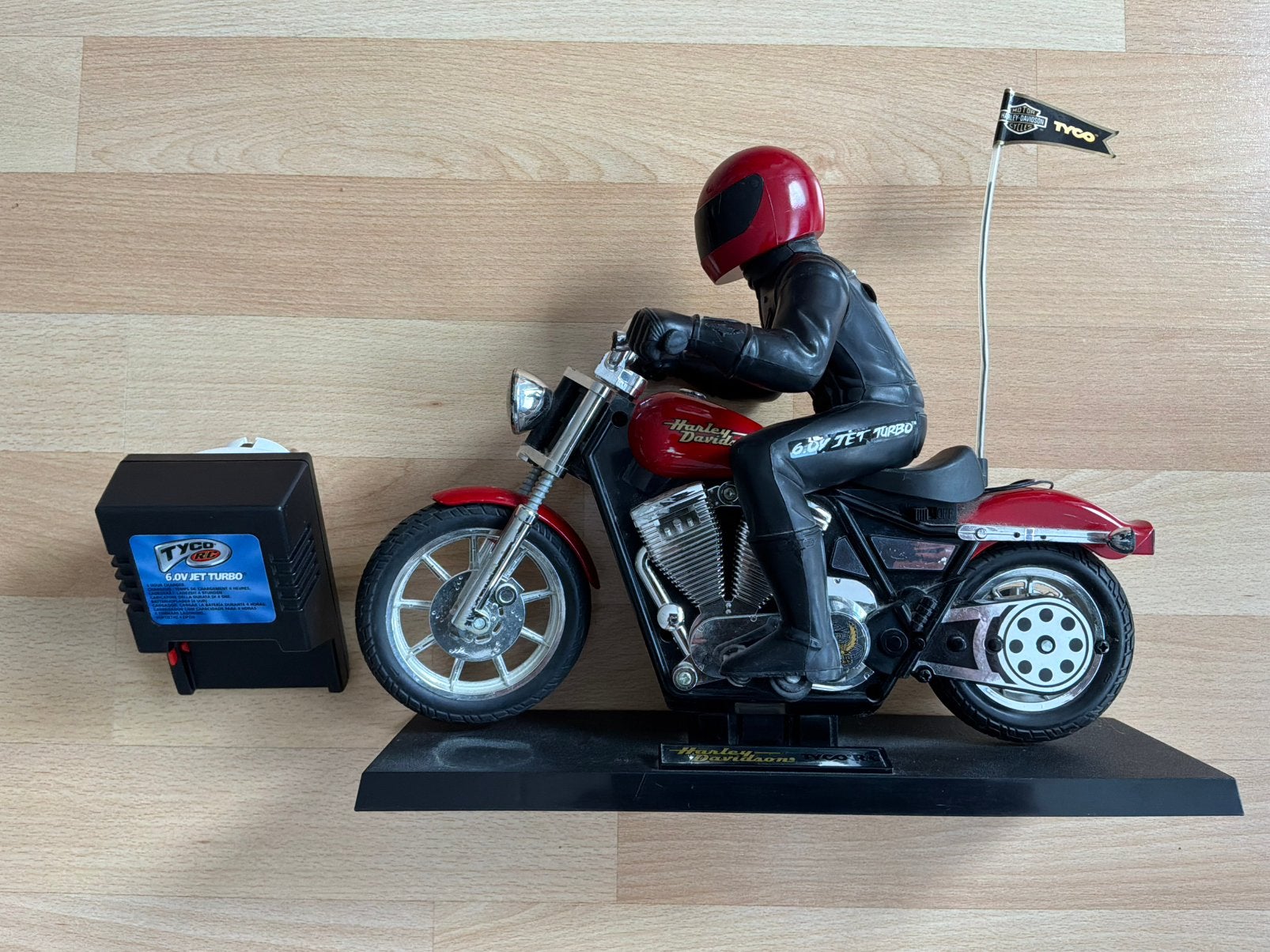 tyco vintage rc jet turbo harley davidson met lader, Ophalen
