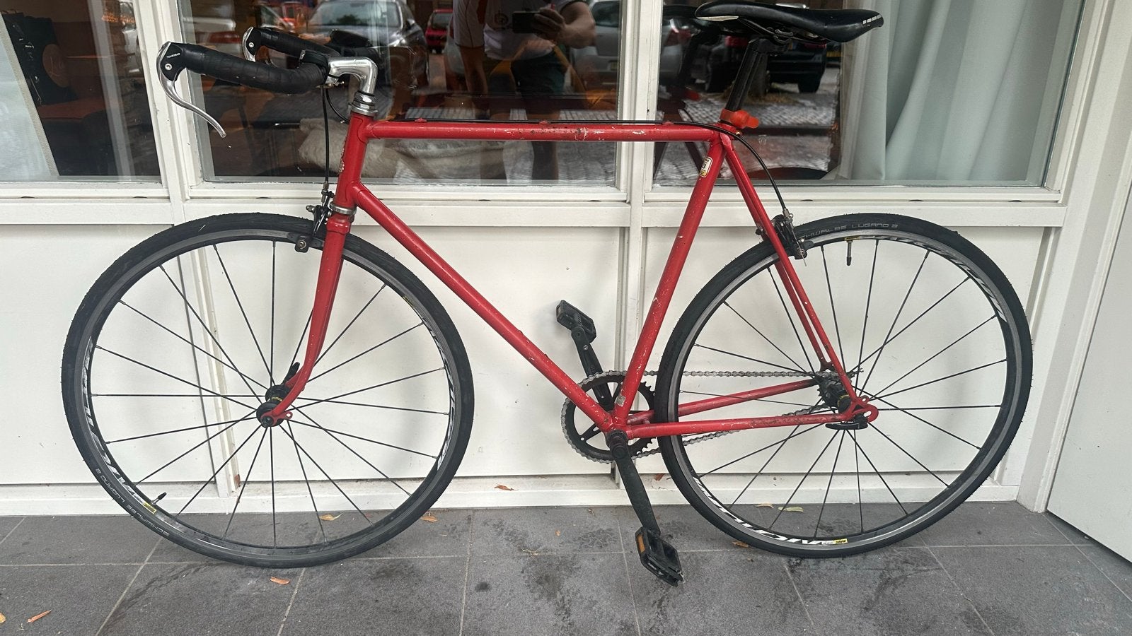 Fiets Single Speed / Fixie Raleigh, Gebruikt, Velgrem, Ophalen, Overige merken