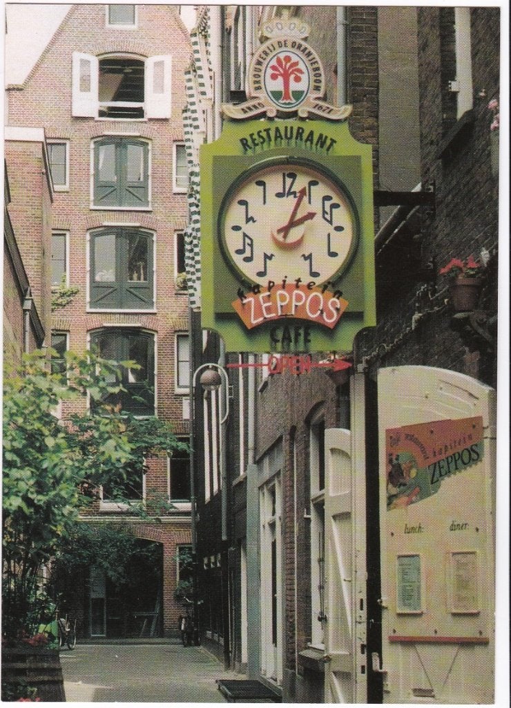 Amsterdam Café Kaptein Zeppos - Oranjeboom bier reclame. -, Ophalen, 1980 tot heden, Ongelopen, Noord-Holland