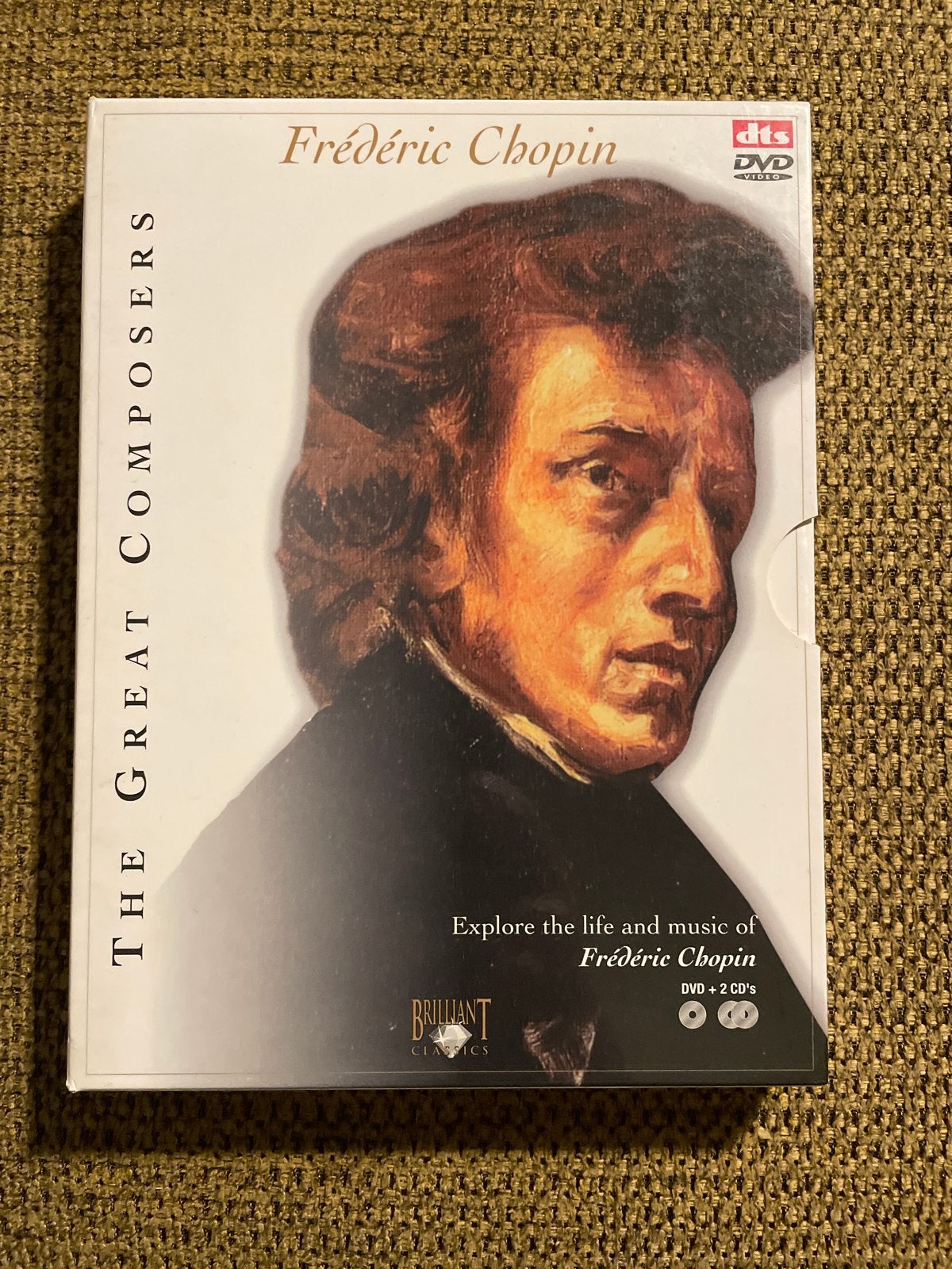 Frédéric Chopin - The Great Composers (dvd+ 2 cd’s ), Boxset, Chopin, Ophalen of Verzenden, Zo goed als nieuw