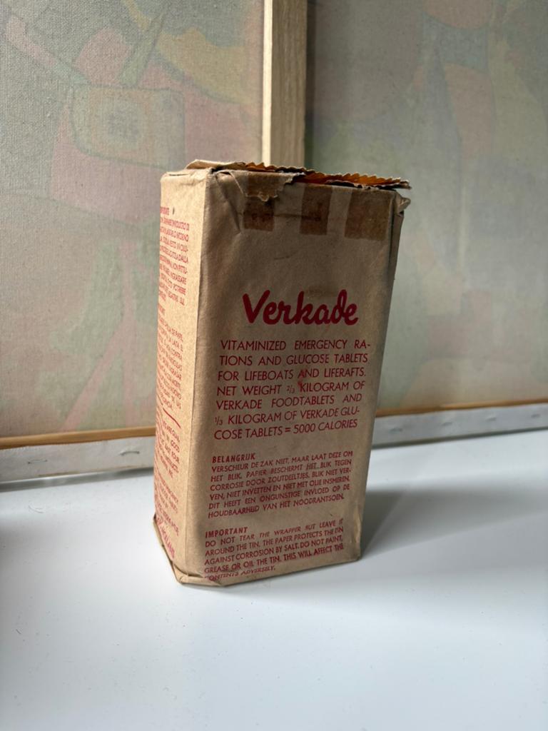 Verkade  MRE surival boat ration coldwar, Ophalen of Verzenden